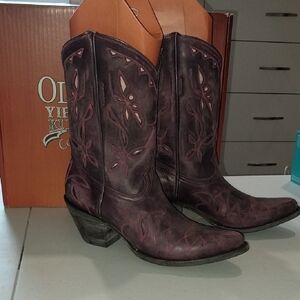 Old Gringo "Reno" Violet Purple Heeled Boots NIB 8.5
